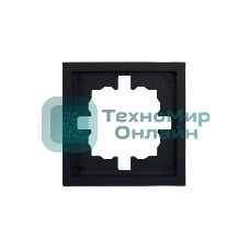 Рамка 1-мест. горизонт. ZIMA черный бархат LEZARD 704-4200-146