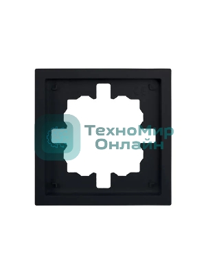 Рамка 1-мест. горизонт. ZIMA черный бархат LEZARD 704-4200-146