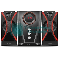 Мультимедийная акустическая система GINZZU GM-407 2.1 с Bluetooth. Выходная мощность (RMS) 40 Вт. Диапазон воспроизводимых частот: 40Гц - 20КГц. Bluetooth: V2.1. Встроенный аудио-плеер: SD-card, USB-flash до 32 Gb. FM радио: 87.5МГц - 108.0МГц. Вход AUX: стерео вход (2RCA). Пульт дистанционного управления - 21 кнопка. Эквалайзер: обычный, джаз, рок, поп, классика.