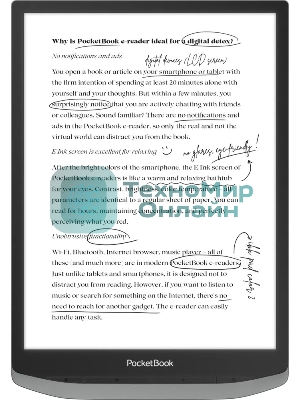 Электронная книга PocketBook Inc Pad X Pro Mist серый (PB1040D-M-WW)