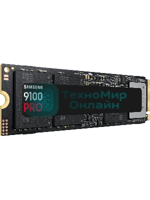 Накопитель SSD 1Tb Samsung 9100 PRO, M.2, PCI-E 5.0 x4, TLC 3D NAND [R/W - 14800/13400 Mb/s]