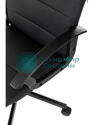 Кресло Бюрократ Triest черный, экокожа