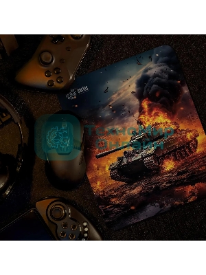 Коврик для мыши Cactus CS-MP-D04M Burning tank 300x250x3мм