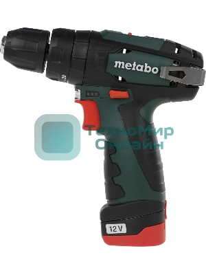 Дрель-шуруповерт аккумуляторная Metabo PowerMaxx SB 600385500, Аккумуляторный, 10,8В, Ударная