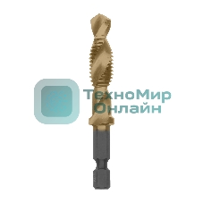 Сверло-метчик Denzel М10 х 1,5 мм, Р6М5