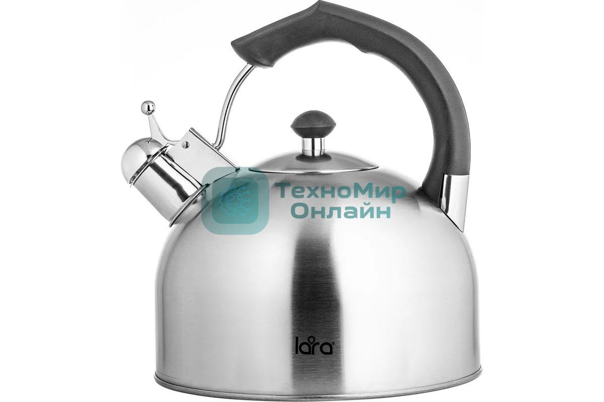 Чайник для плиты металлический Lara LR00-06 (матовый) 4.0 л, индукционное дно 0.3 мм