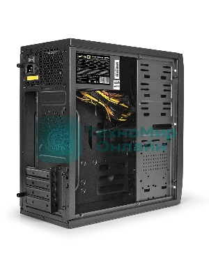 Компьютерный корпус Minitower ExeGate EX272748RUS QA-412U Black, mATX, (XP600, Black, 120мм), 2хUSB+2хUSB 3.0, Audio