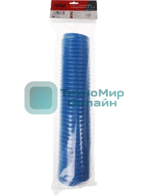 Пневматическое оборудование FUBAG Шланг спиральный с фитингами [170305] рапид_полиуретан_15бар_8х12мм_10м