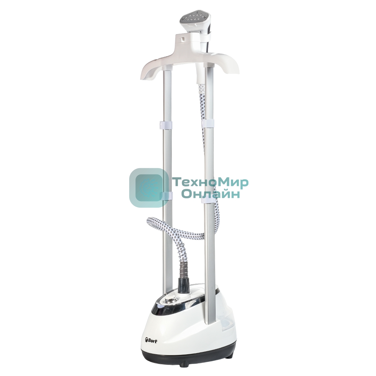 Отпариватель Bort Steam Duo белый, 1800 Вт, 32 г/мин, 1800 мл