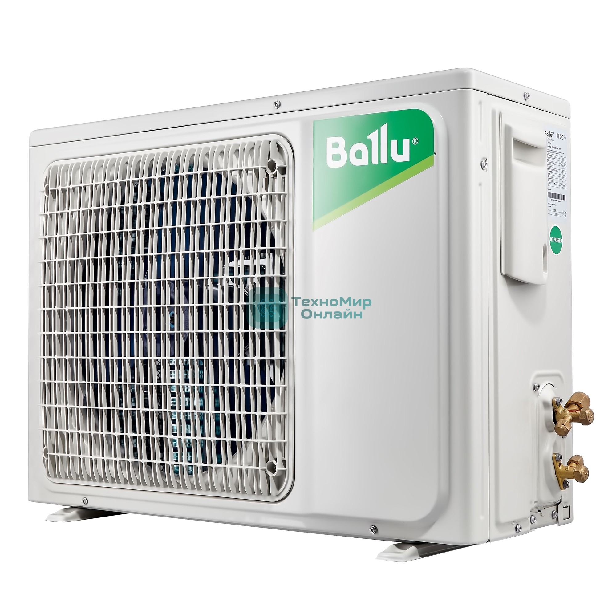 Внутренний блок сплит-системы кассетного типа Ballu Machine BLC_C/in-36HN1_21Y 36000 BTU, 105 м², 39 дБ, охлаждение, обогрев, осушение, белый