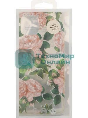 Чехол (клип-кейс) Gresso Air, для Samsung Galaxy A03, прозрачный/рисунок gr17aaae9196