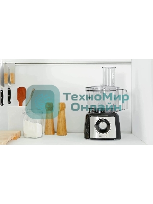 Кухонный комбайн Bosch MCM3501M 800 Вт, Скорости: 2, Блендер 1 л, Чаша 2.3 л, черный/серебристый