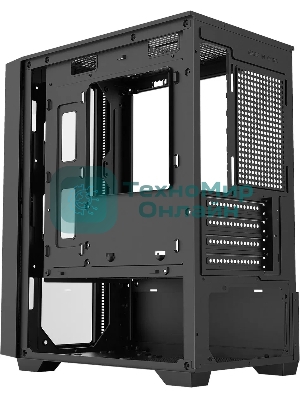 Компьютерный корпус Bloody CC-123 черный без БП mATX 8x120мм 2xUSB2.0 1xUSB3.0 audio bott PSU