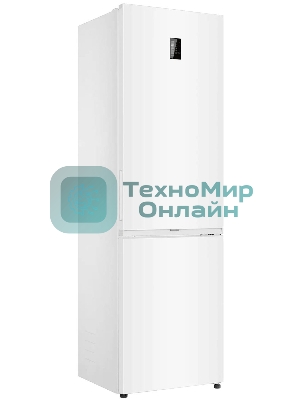 Холодильник Candy CFN6200WDC белый двухкамерный 227/91л морозилка снизу, No Frost