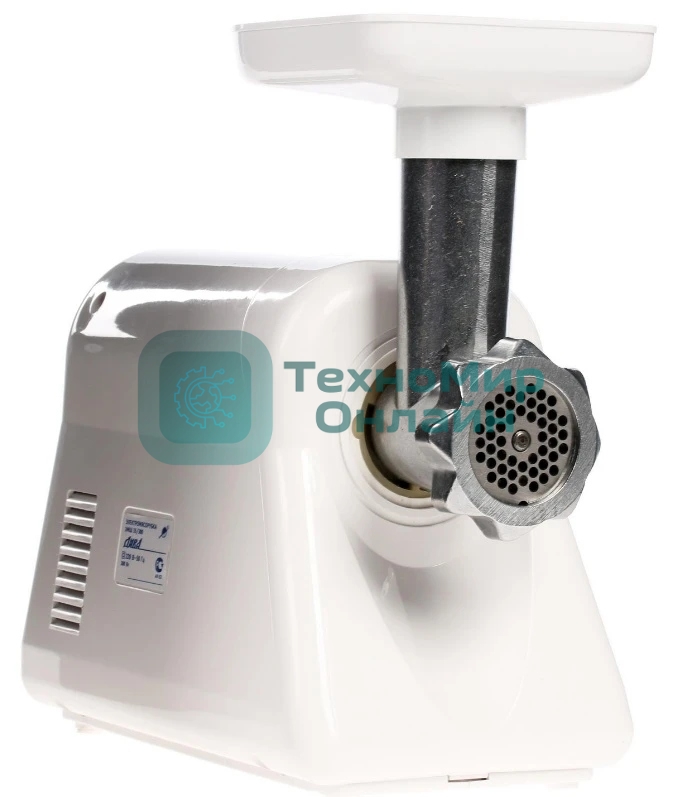 Мясорубка электрическая Ротор Люкс ЭМШ 35/300-2 белый, 1500 Вт, 0.6 кг/мин, реверс, насадки - 2