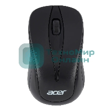Мышь беспроводная Acer OMR131 черный, 1000 dpi, радиоканал, USB, кнопки - 3
