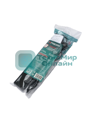 Сетевой фильтр Гарнизон ECL-6-B-1.8, 6 р, 10А, 1.8 м, ур.защиты 4, черный, пакет