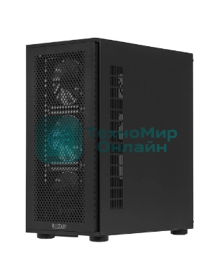 Корпус PCCooler ME200 MESH BK, Midi-Tower, чёрный, 3 x 120 мм