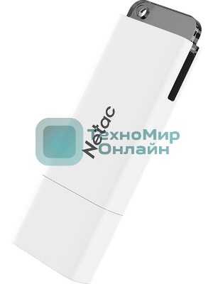 Флешка USB Netac U185 белый USB 3.0 Flash 32Gb, NT03U185N-032G-32WH, LED индикатор