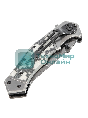 Нож складной Denzel, многоцелевой, системы Liner-Lock, с накладкой G10 на эргономичной рукоятке 79209