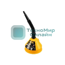 Воронка пластиковая Denzel 160 мм с металлическим ситом и гибким наконечником