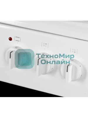 Плита электрическая Hansa FCEW54109 белый, конфорок 4 шт, духовка 65 л, 50 см x 85 см x 60 см