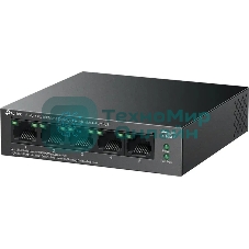 Коммутатор настольный TP-Link LS105LP с 5 портами 10/100 Мбит/с (4 порта PoE)