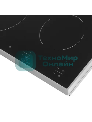 Встраиваемая электрическая панель Electrolux EHF16240XK, 60 см, 4 конфорки, черный , рама из нержавеющей стали