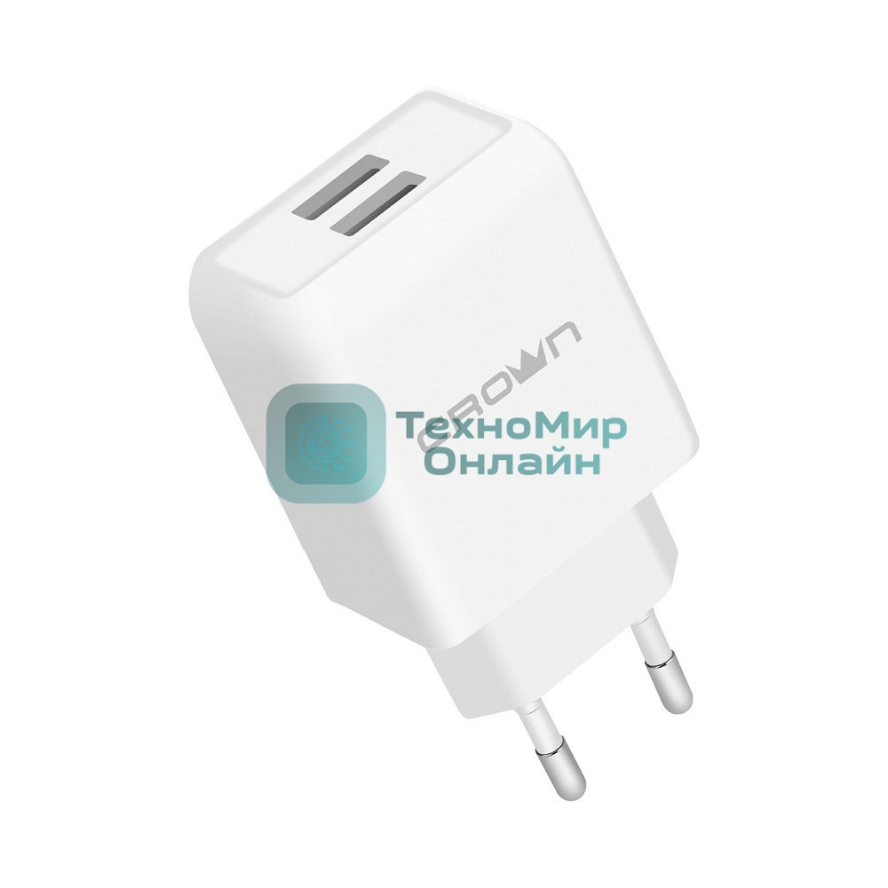 Сетевое зарядное устройство универсальное Crown CMWC-3002 белый