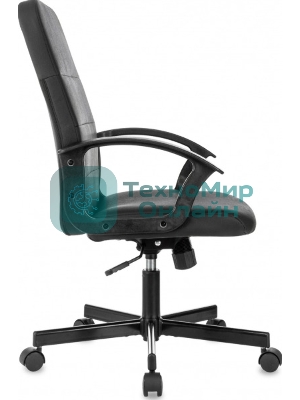 Кресло Бюрократ Triest черный, экокожа