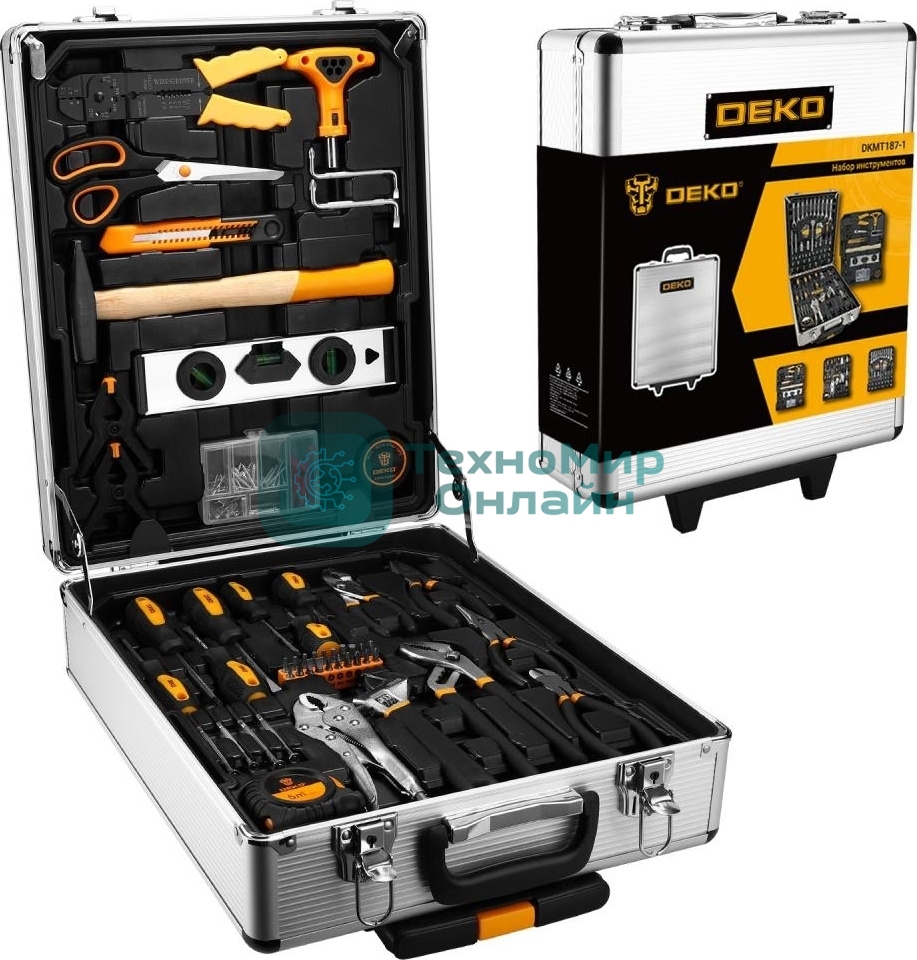 Набор инструментов DEKO DKMT187-1 (187 предметов) 083-2008