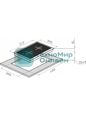 Электрическая варочная панель Maunfeld EEHE.32.4B, черная