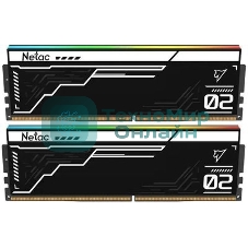 Оперативная память Netac Shadow II RGB, DDR5, 32GB (2x16GB), 6800 MHz, CL34, с радиатором, RGB, чёрный