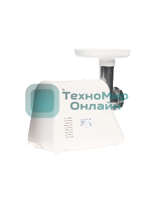 Мясорубка электрическая Ротор Люкс ЭМШ 35/300-2 белый, 1500 Вт, 0.6 кг/мин, реверс, насадки - 2