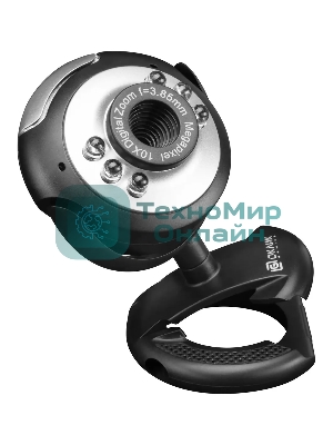 Веб-камера OKLICK OK-C8825 640x480, 30 кадр/с, USB Type-A, микрофон, черный/белый