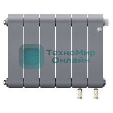 Радиатор биметаллический Royal Thermo Infinity 300 Silver Satin VR80 - 6 секц.