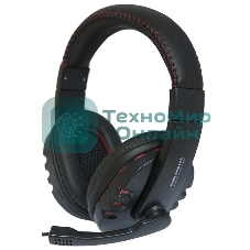 Гарнитура проводная Nakatomi HS-T50MV черный (c рег. громкости)