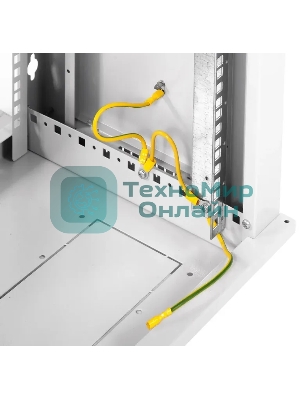 Шкаф настенный ЦМО ШРН-Э-6.350 6U 600x350 мм пер. дв. стекл несъемные бок. пан. серый