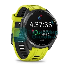 Смарт-часы Garmin Forerunner 965 черный, желто-черный ремешок 47мм