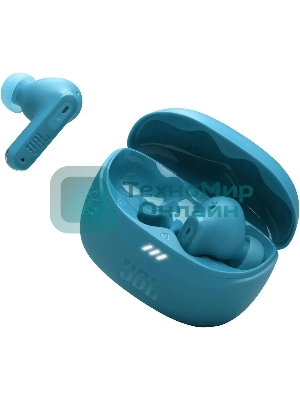 Наушники TWS JBL Tune Beam бирюзовый, внутриканальные, Bluetooth, активное шумоподавление, быстрая зарядка, до 12 ч