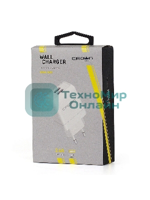 Сетевое зарядное устройство универсальное Crown CMWC-3002 белый