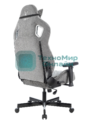 Кресло Knight Outrider серый, ткань, 120 кг, механизм качания