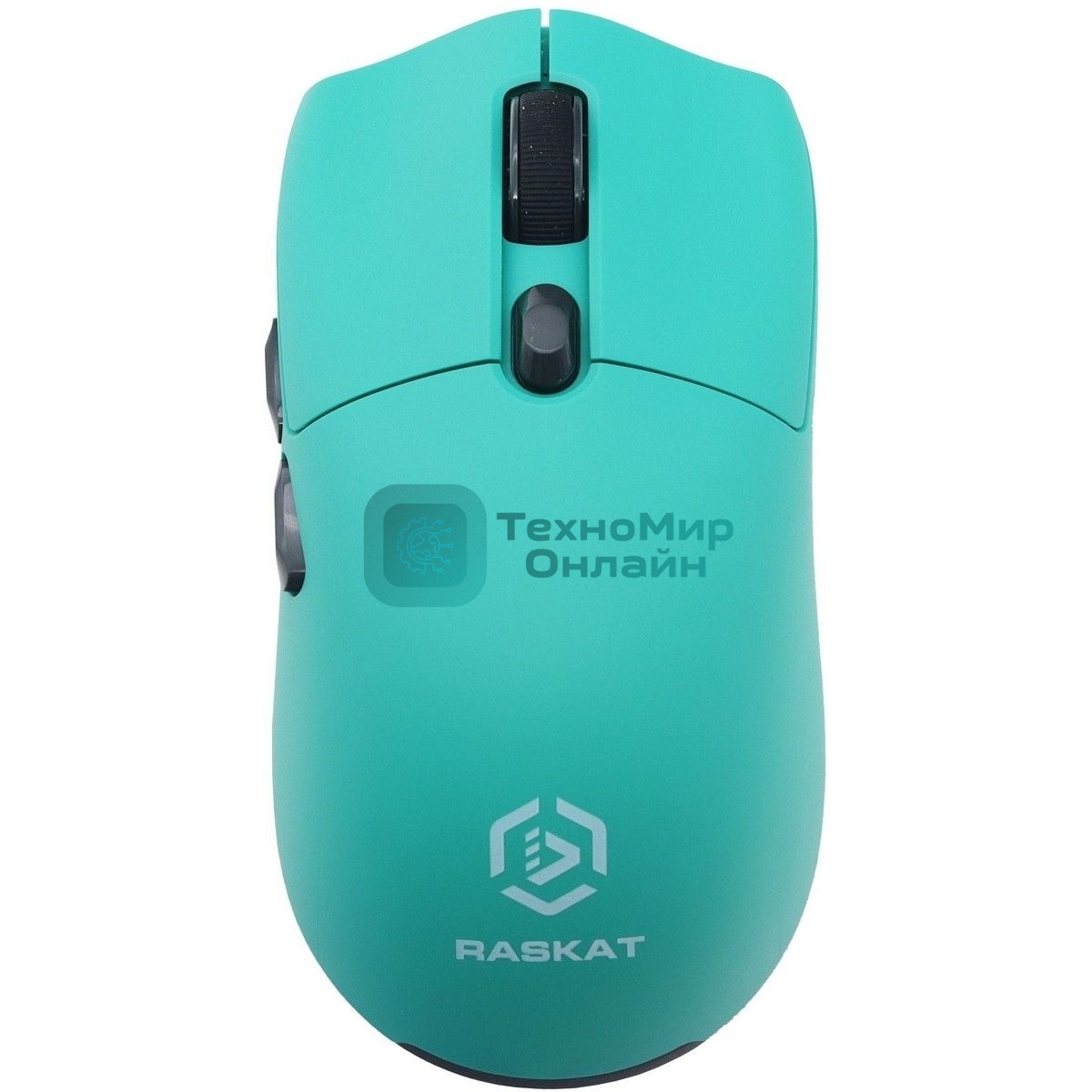 Мышь беспроводная/проводная Raskat MG006TR зеленый, 26000 dpi, радиоканал, Bluetooth, USB, кнопки - 6