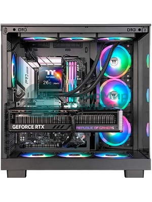 Система жидкостного охлаждения Thermaltake MAGFloe 360 Ultra ARGB Soc-AM5/AM4/1200/1700/1851 черный 4-pin 30.6dB Al+Cu LCD Ret (CL-W432-PL12SW-A)