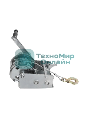 Лебедка ручная барабанная PATRIOT WH 1100B, усилие - 1100 кг, трос- 8 м