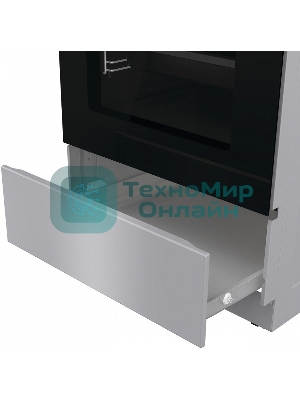 Плита комбинированная Gorenje GK5B44SF серебристый, конфорок 4 газовых, духовка 70 л, 50 см x 85 см x 59.4 см