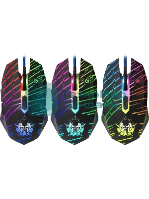 Мышь проводная Defender Dark Agent GM-590L черный, 12800 dpi, USB, кнопки - 6