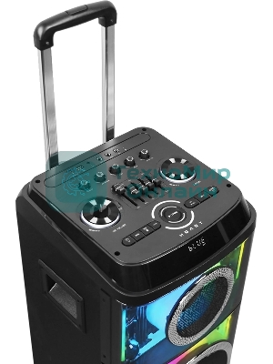 Колонка портативная Ural 103 черный 1200W 1.1 BT/3.5Jack/USB-C 15м 7000mAh