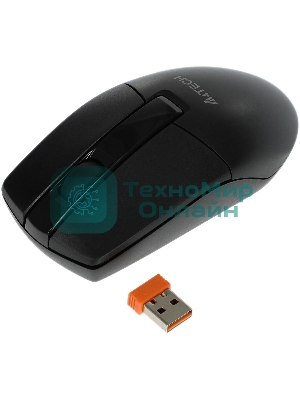 Мышь беспроводная A4Tech G3-330NS черный, 1200 dpi, радиоканал, USB, кнопки - 3