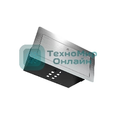 Металлический корпус WRTS-11BOX-S Wize для модульной системы врезного лючка в стол с убирающейся крышкой, серебристый